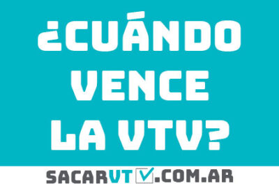 como saber cuando vence la vtv