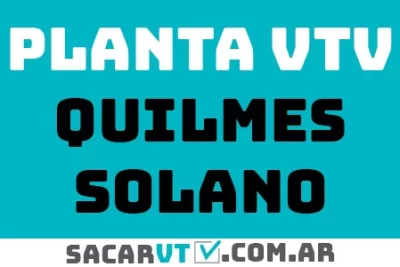 sacar turno en vtv de quilmes solano