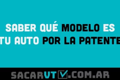 como saber que modelo es mi auto por la patente